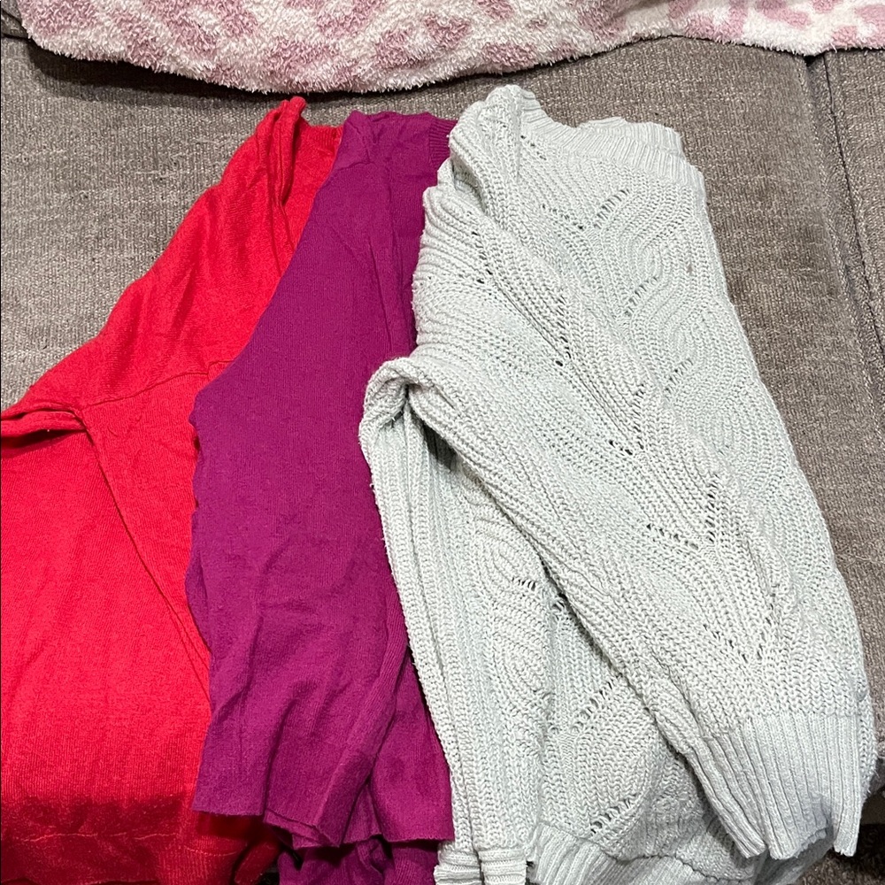 Sonoma Light Gray Knit Sweater